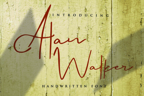 Alan Walker: A Handwritten Font for Elegant Web Design