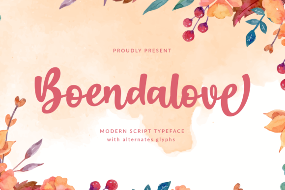 Boendalove: The Perfect Font for Elegant Campaign Design