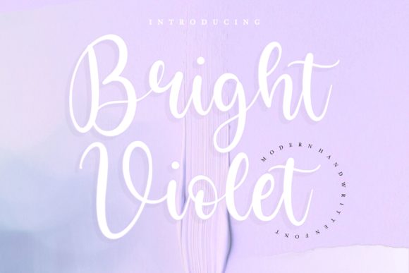 Bright Violet: A Sweet and Elegant Handwritten Font