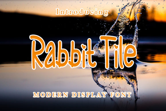 Bring Charm to Your Creations with Rabbit Tile Font