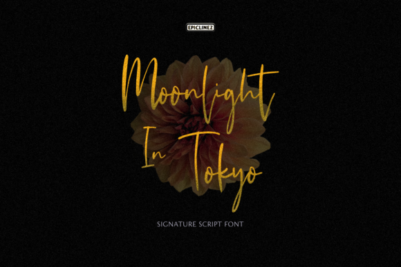 Bring Elegance to Your Creations with Moonlight in Tokyo Font