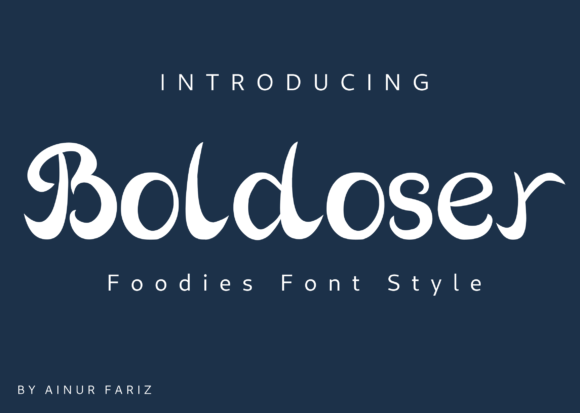 Bring Your Handmade Creations to Life with Boldoser Font