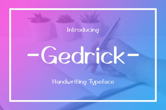 Discover Gedrick: A Handwritten Font for Editorial Charm