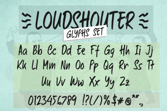 Discover Loudshouter: A Handwritten Font for Creative Branding