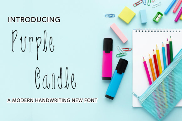 Discover Purple Candle: A Charming Font for Editorial Design