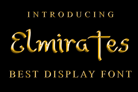 Elmirates: A Modern Handwritten Font for Elegant Branding