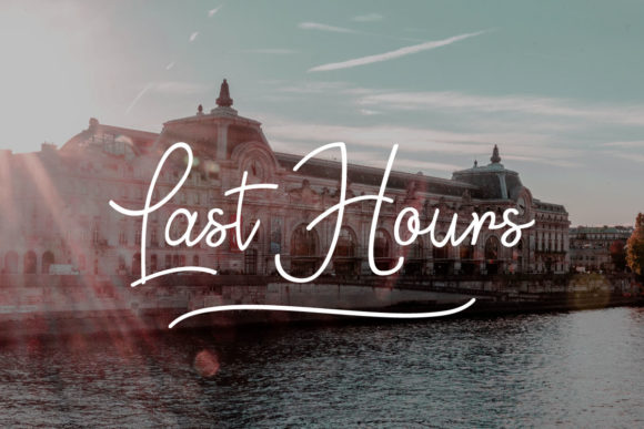 Explore Last Hours: A Charming Script Font for Designers