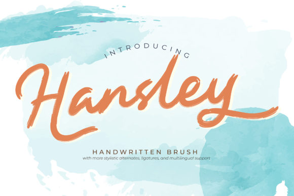 Hansley: A Handwritten Font for Editorial Charm