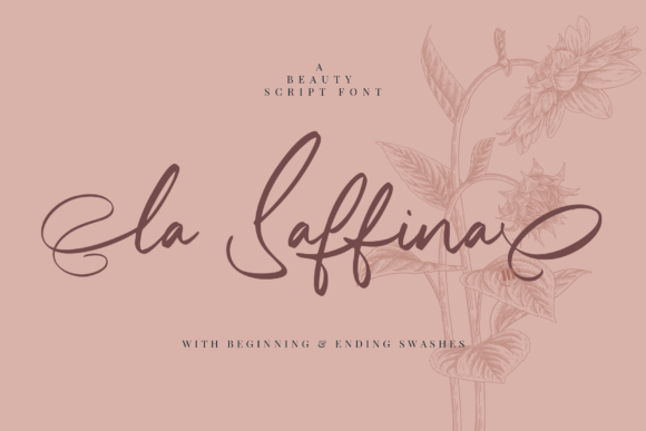 La Saffina: A Graceful Script Font for Editorial Design