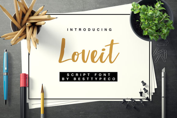 Loveit: A Fresh, Summery Font for Your Brand