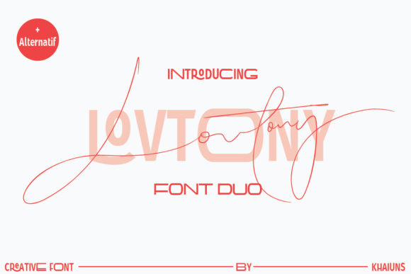 Lovtony: A Duo Font for Editorial Elegance