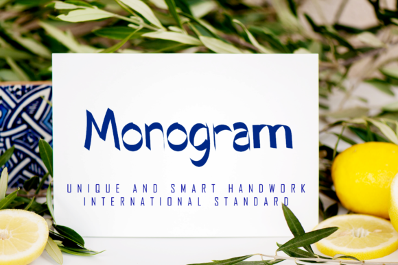 Monogram: A Handwritten Font for Professional Branding