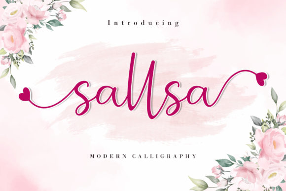 Sallsa: A Script Amp Font for Creative Projects