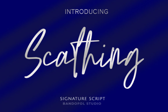 Scathing: A Stylish Font for Professional Branding