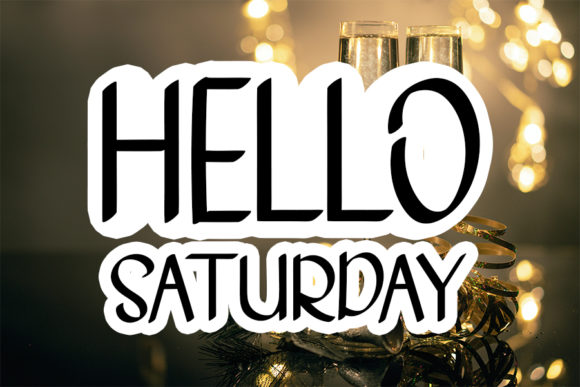 Transform Your Brand with Hello Saturday Font
