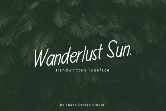 Wanderlust Sun: A Delicate Handwritten Font for Creative Projects