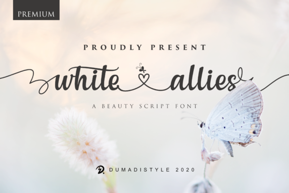 White Allies: A Delicate Handwritten Font for Editorial Design
