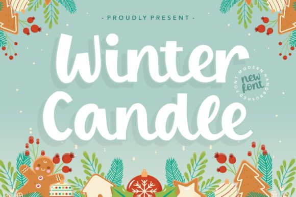 Winter Candle: A Modern Hand-Brushed Font for Web Design